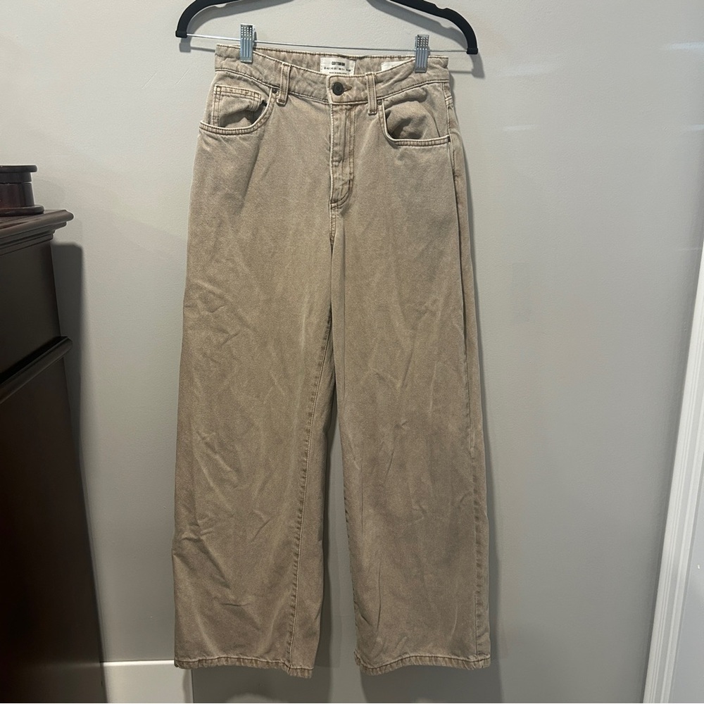 Cotton On Tan Wide Leg Jeans